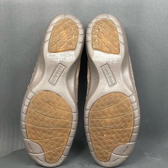 Women\'s Rockport Cobb Hill Penfield Envelope Loafer Stone Leather size 6.5